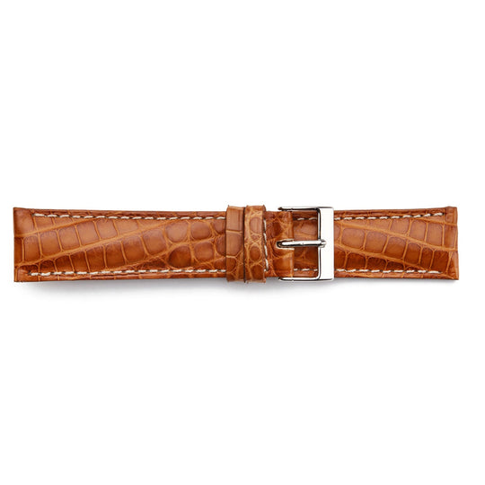 STR-4512 Genuine, Matte Alligator  Watch Strap