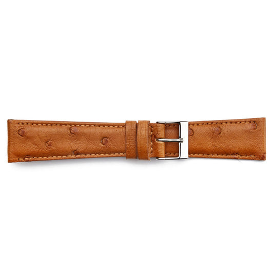 STR-4520 Genuine Ostrich Leather Regular Watch Strap