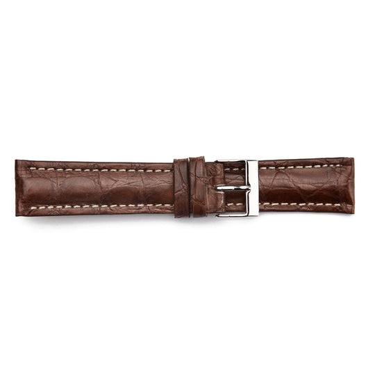 STR-4516 Genuine, Matte Crocodile Breitling Style Regular Watch Strap