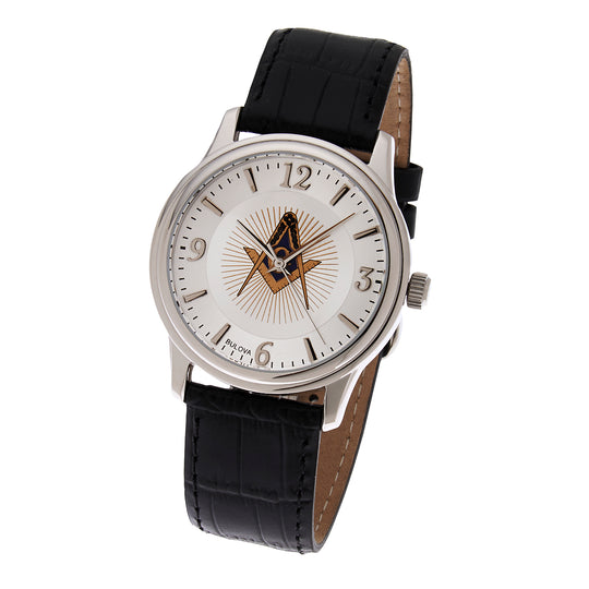 Masonic Bulova 38mm Watch with Choice of Strap/Band