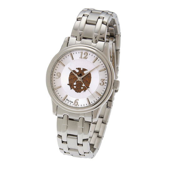 Bulova Scottish Rite 38mm Watch with metal band