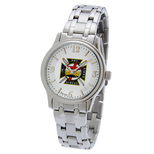 Knights Templar Bulova 38mm Watch with stainless band