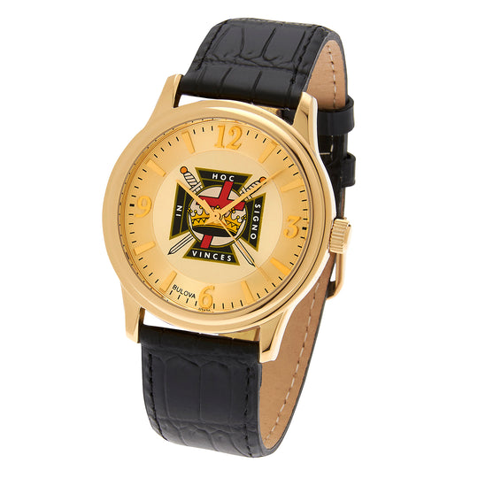 Knights Templar Bulova 38mm Watch with optional band/strap