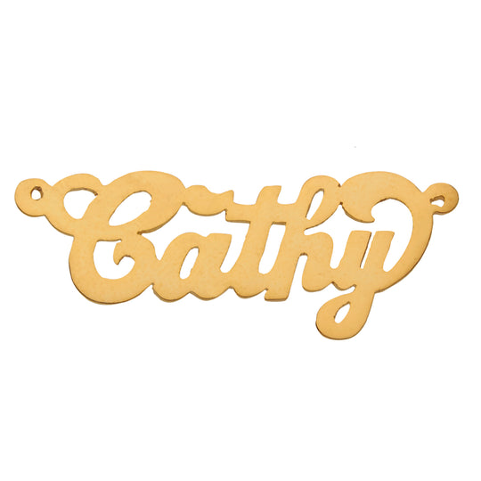 Name Plates 14ky, 14kw, Sterling Silver