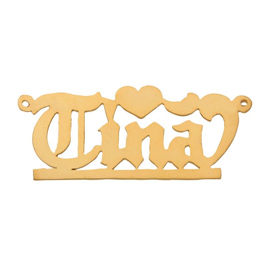 Name Plates 14ky, 14kw, Sterling Silver