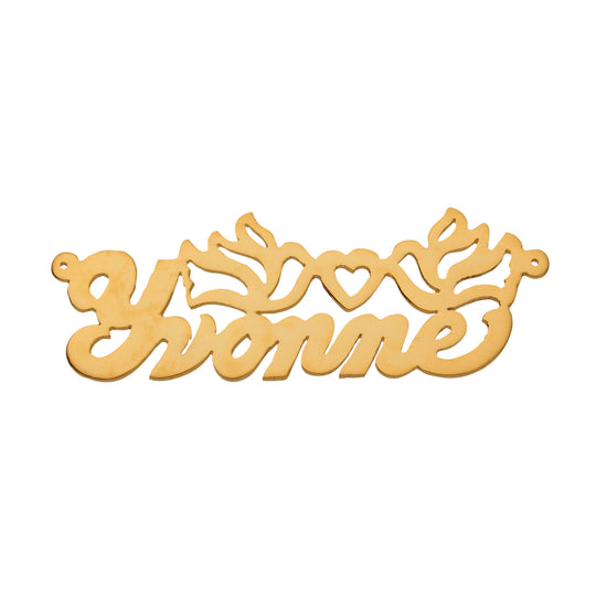 Name Plates 14ky, 14kw, Sterling Silver