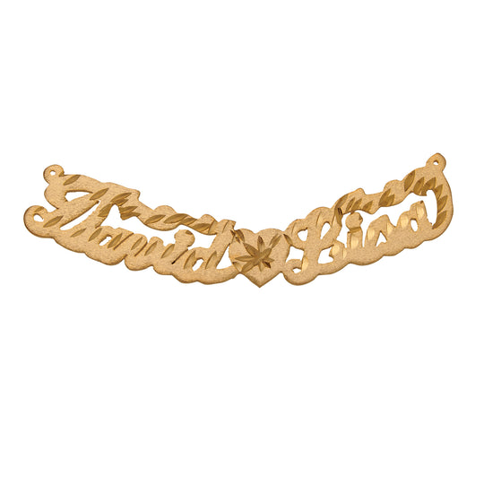 Name Plates 14ky, 14kw, Sterling Silver