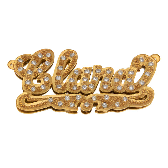 Name Plates 14ky, 14kw, Sterling Silver