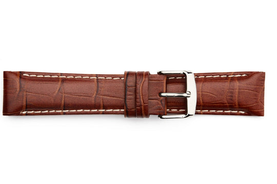 STR-4466CS Matte Alligator Grain Regular Watch Strap