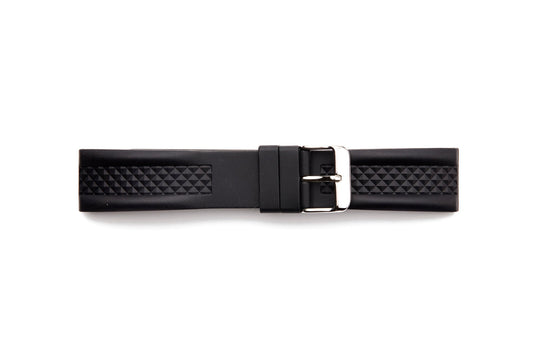 STR-4632 Talledega Style  Rubber Regular Watch Strap