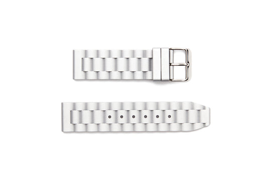 STR-4648 Flat President Design Rubber Regular Watch Strap