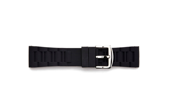 STR-4652 Large Link Style Rubber Regular Watch Strap