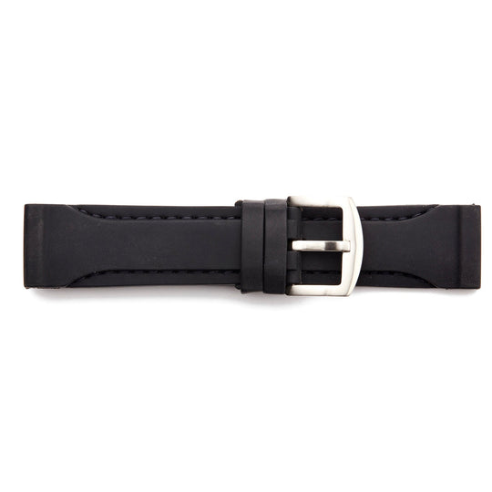 STR-4602 Rubber Regular Watch Strap with Colored Stitching