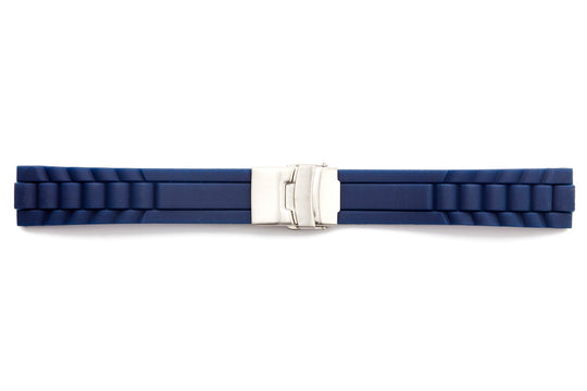 STR-4674 Rubber Deployant Regular Watch Strap President Style