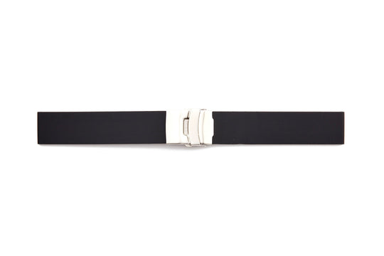 STR-4678 Rubber, Deployant, Smooth Regular Watch Strap