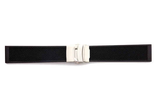 STR-4688 Rubber Deployant Regular Watch Strap with Locman Style