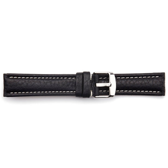 STR-4500L Long, Calf Skin, Contrasting Stitch Leather Watch Strap