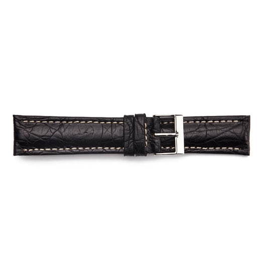 STR-4518 Genuine, Polished Crocodile Breitling Style Regular Watch Strap