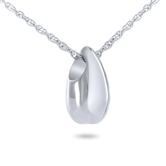 Sterling Silver Tear Drop Cremation Pendant with Necklace