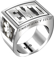 Men's Heavy 0.925 Sterling Silver EMT Ring