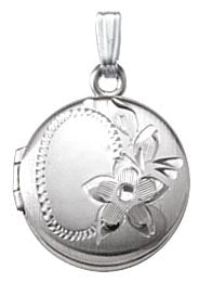 Sterling Silver Round Locket