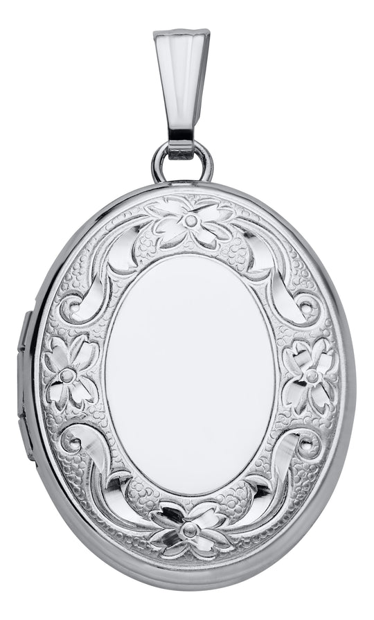 Sterling Silver Oval Locket