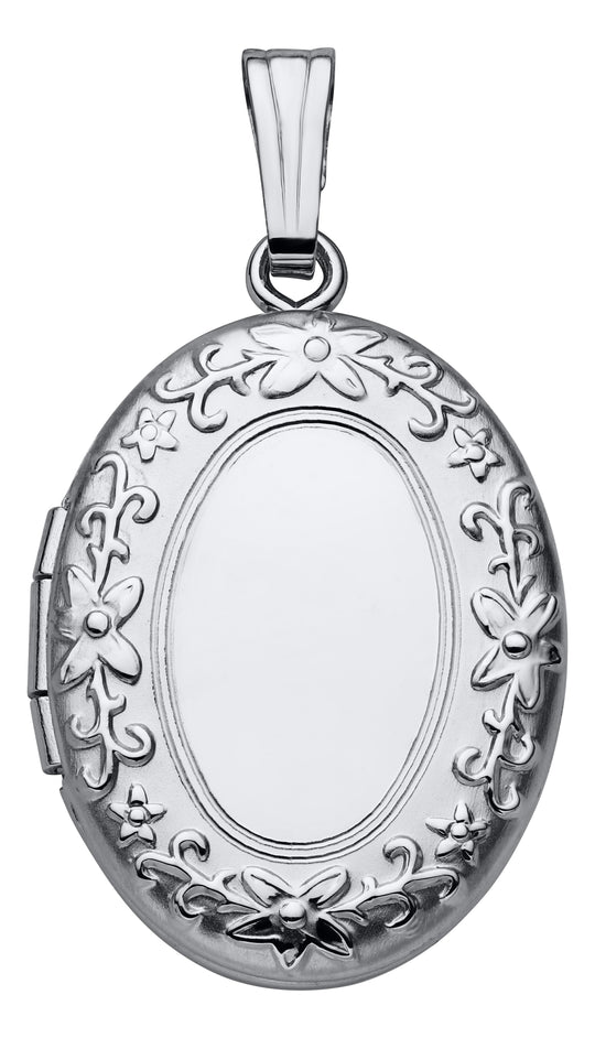 Sterling Silver Oval Locket