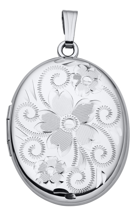Sterling Silver Oval Locket