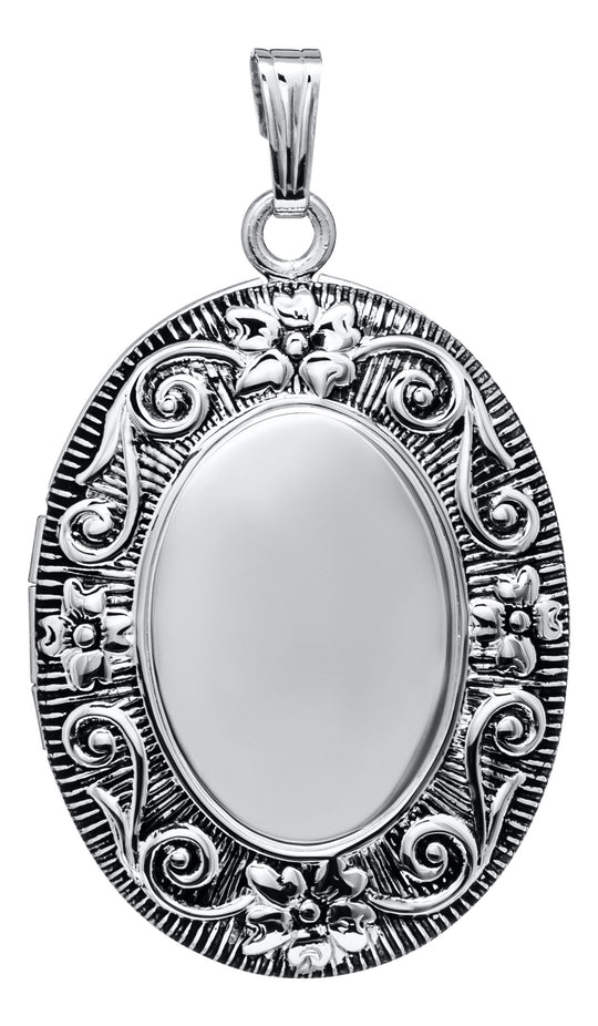 Sterling Silver Oval Locket