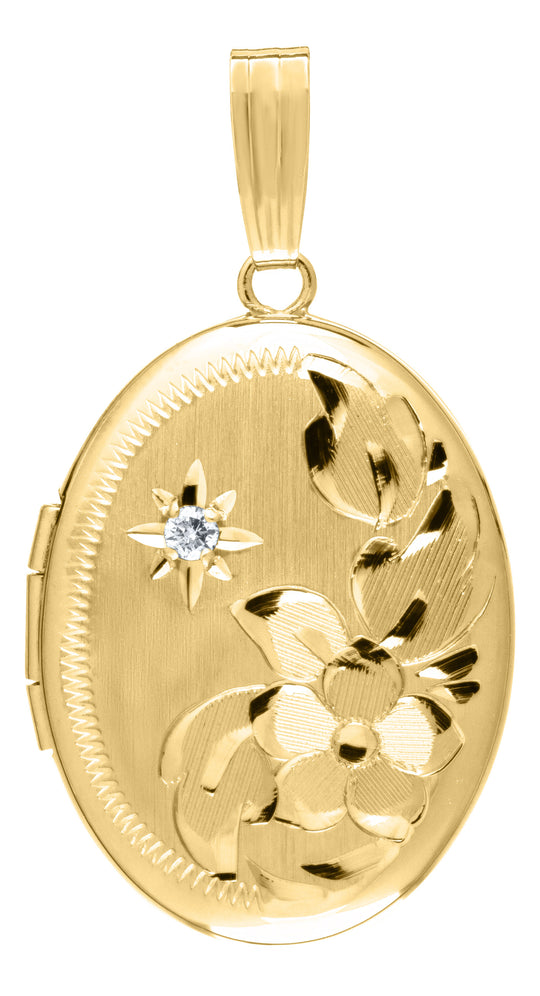 14ky Oval Locket