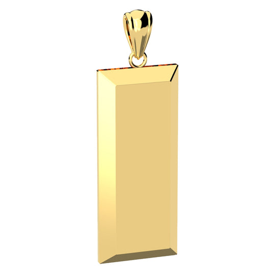 Men's 10K or 14K Yellow Gold US Marine Corps 2nd Lieutenant Officer Pendant