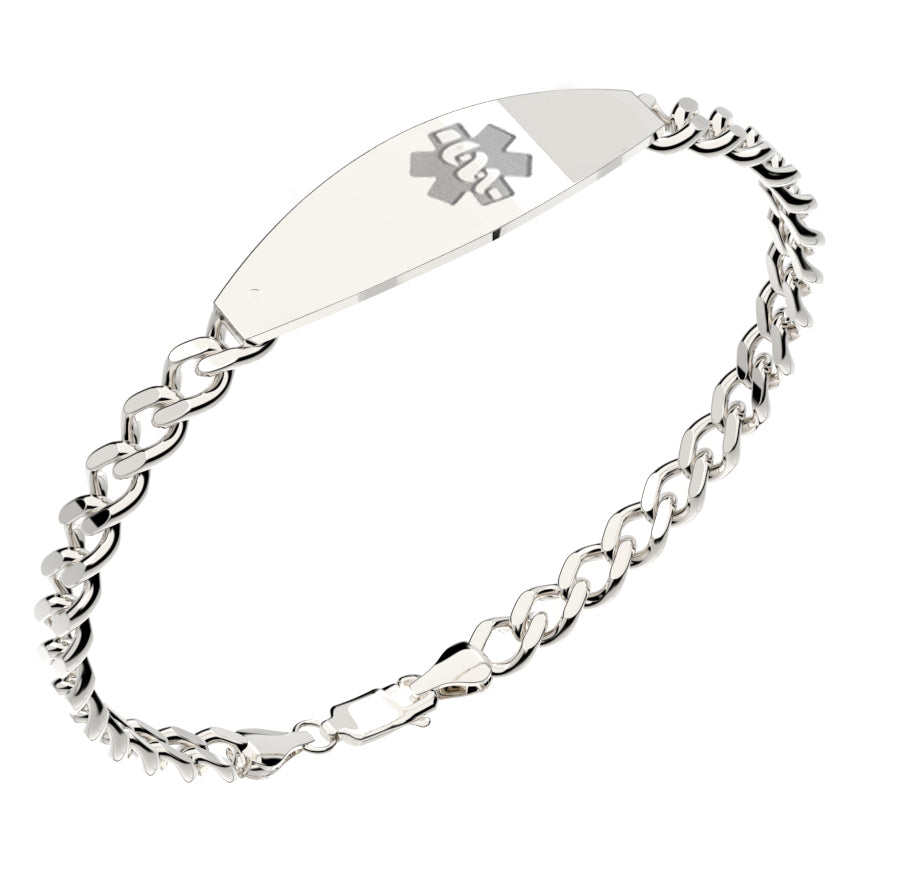 925 Sterling Silver on sale ID Bracelet