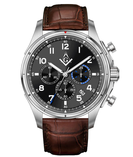 Men's Masonic 45mm Chronograph Watch with Choice of Strap